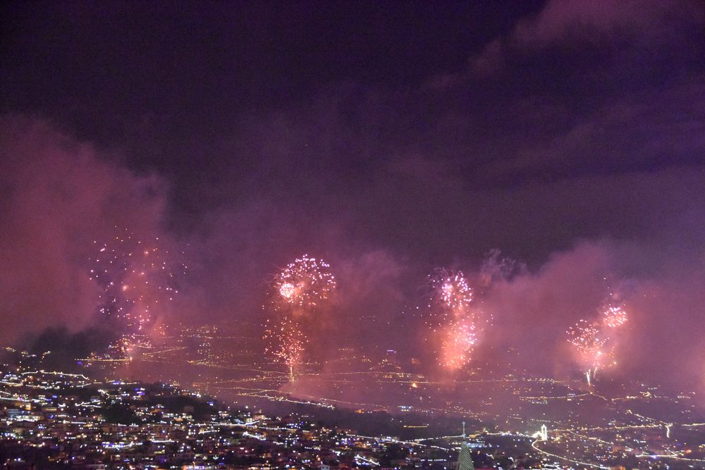 Silvesterfeuerwerk in Funchal auf Madeira (2)