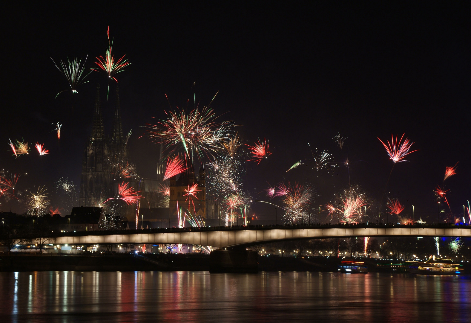 Silvesterfeuerwerk in Köln