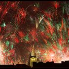 Silvesterfeuerwerk über Aachen