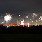 Silvesterfeuerwerk über Erbendorf 