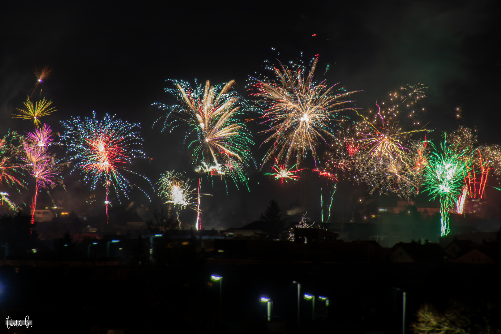  Silvesterfeuerwerk über Schorndorf