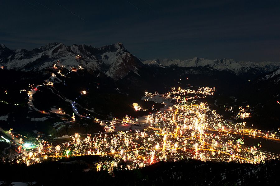 Silvesternacht in Garmisch