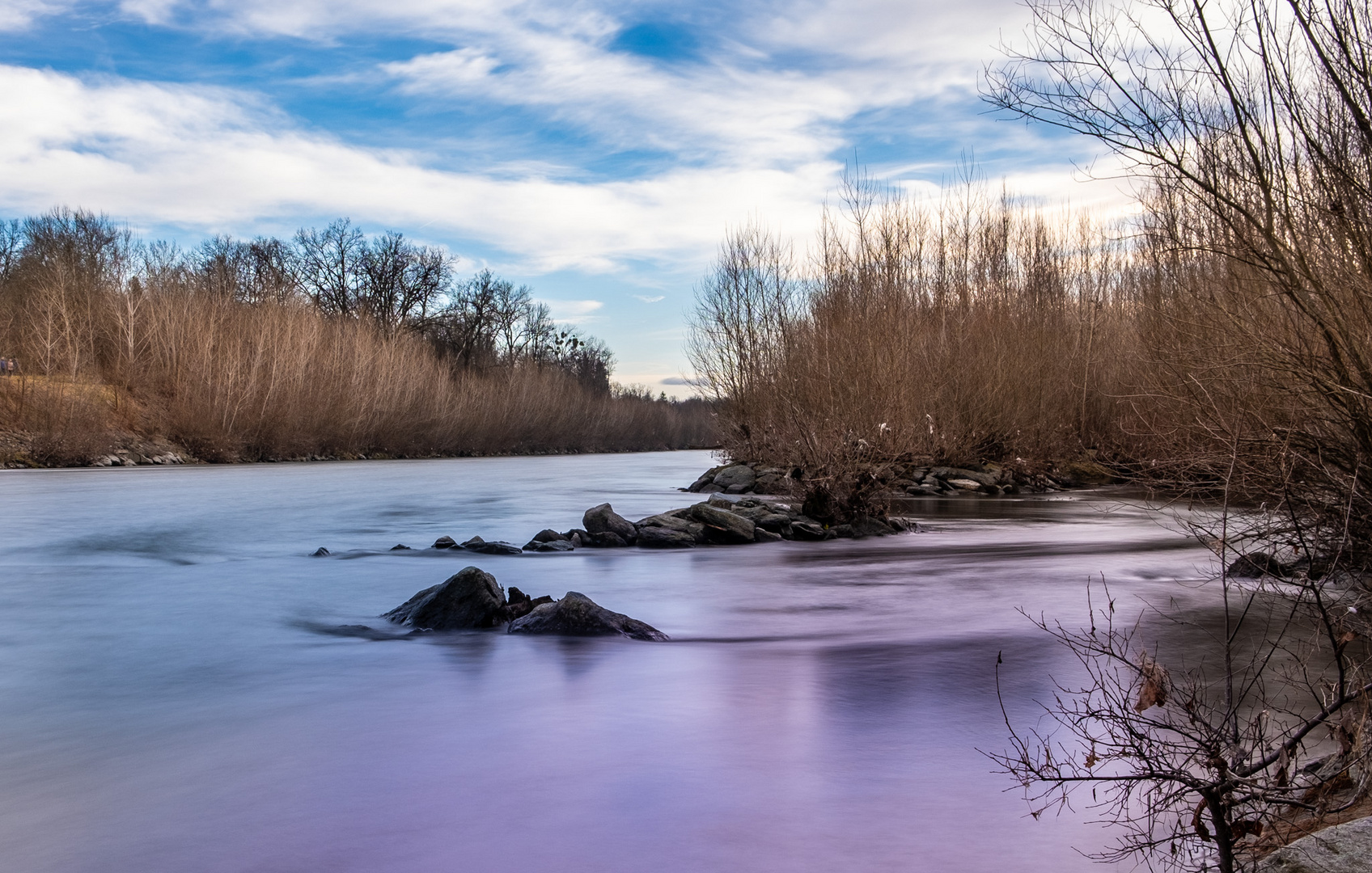 Silvesterwanderung am Fluss