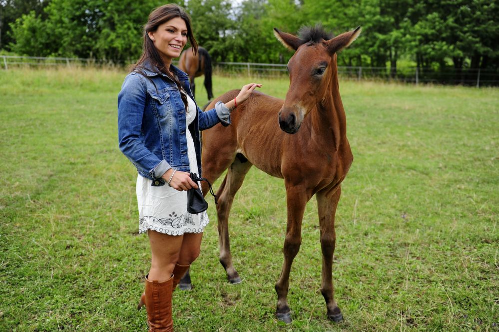 Silvia mit Fohlen