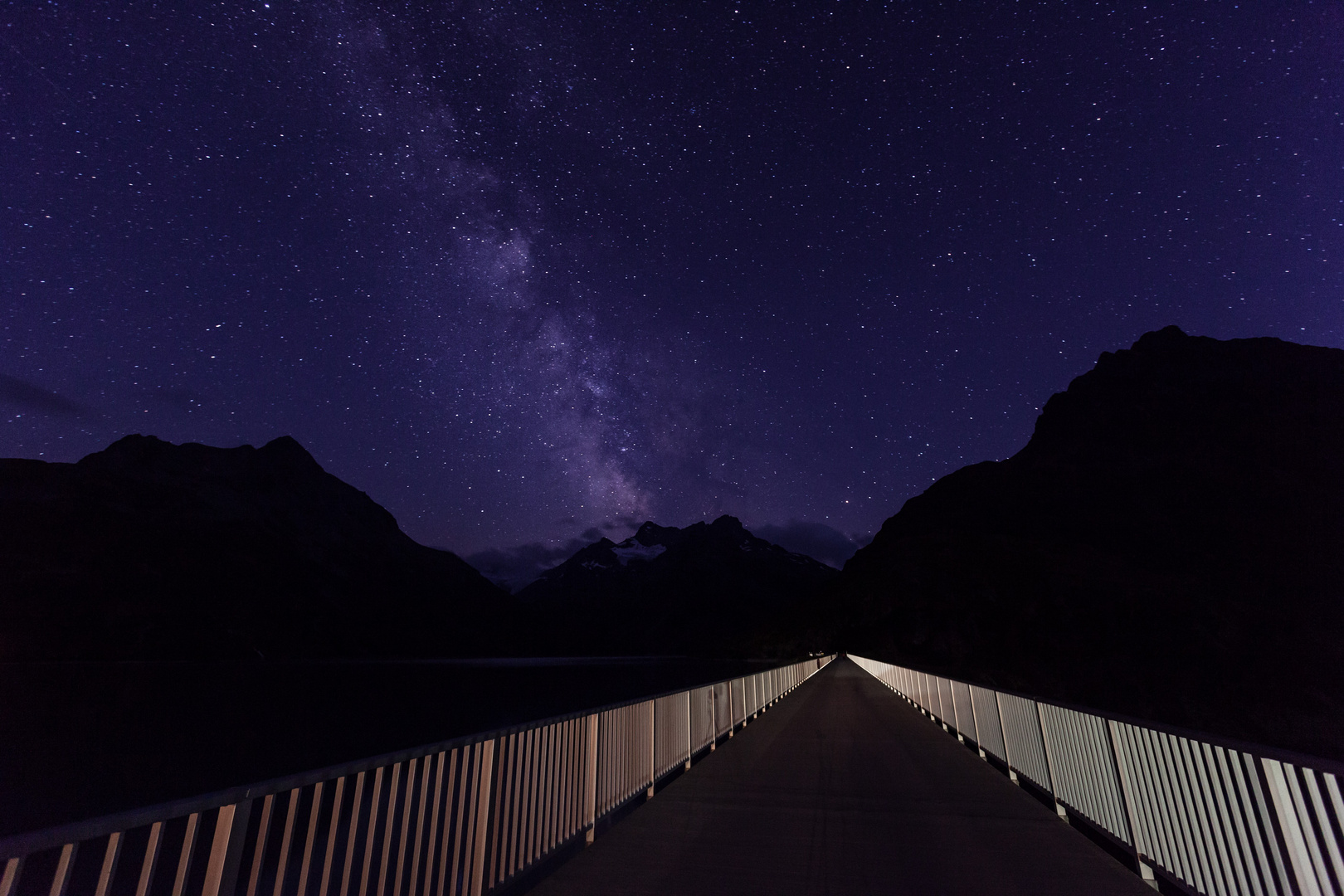 Silvretta Stausee bei Nacht