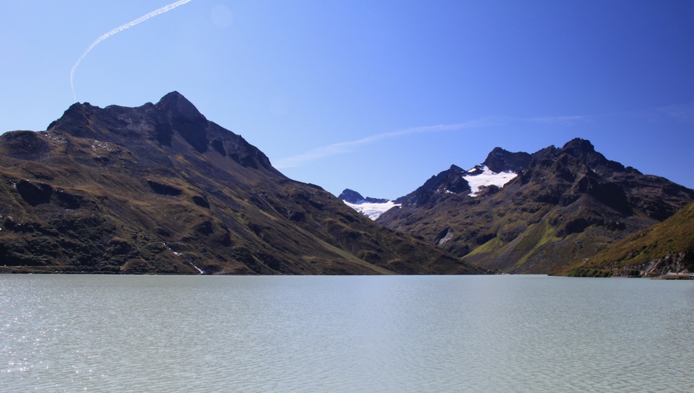 Silvretta-Stausee mit Biz Buin