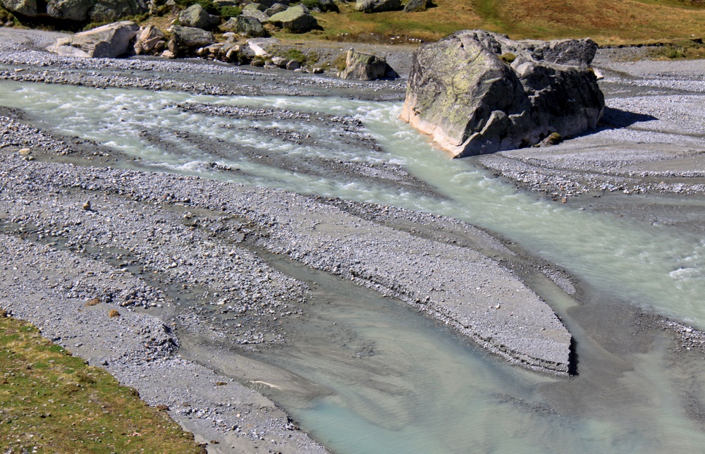 Silvretta-Stausee Zuflussdelta