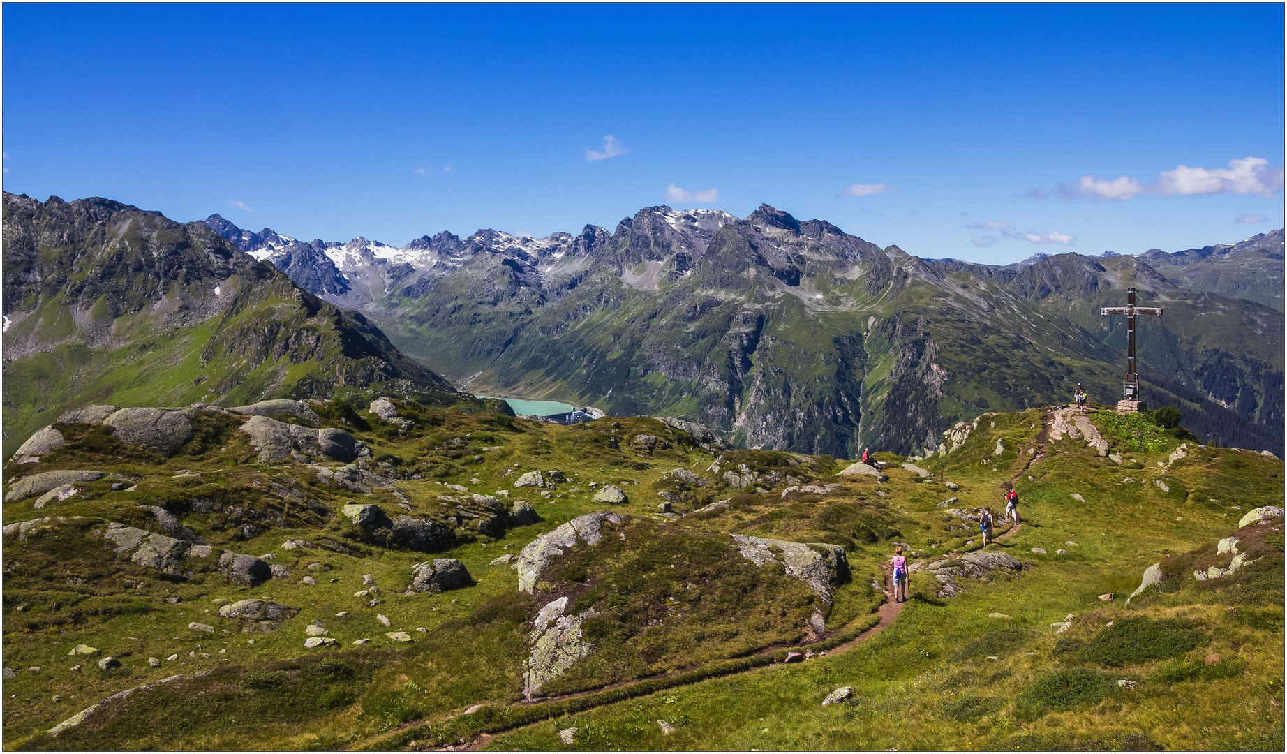 Silvrettablick vom Breitspitz 2196 m ü.M.