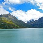 Silvrettasee am Fuß des Piz Buin