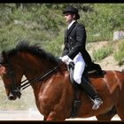 Simone e Charlie in dressage