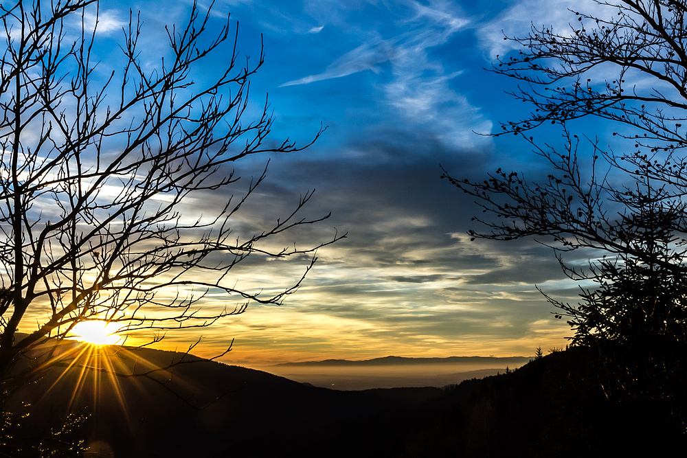 Simonswald Gfäll Sonnenuntergang