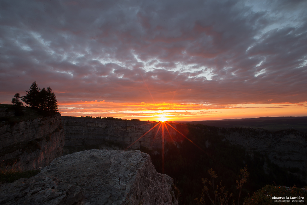 Simple coucher de soleil sur le Jura