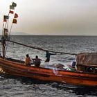 Simple fishing vessel in Burmese waters