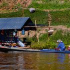 Simple housing at Laotian river side