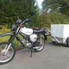 Simson S51 Enduro mit einem MWH/RB Anhänger