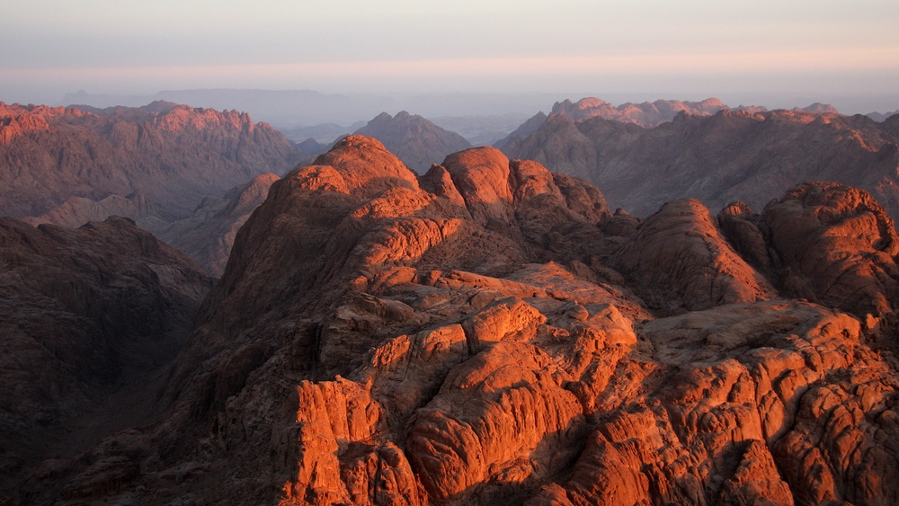 Sinai-Gebiet kurz nach Sonnenaufgang