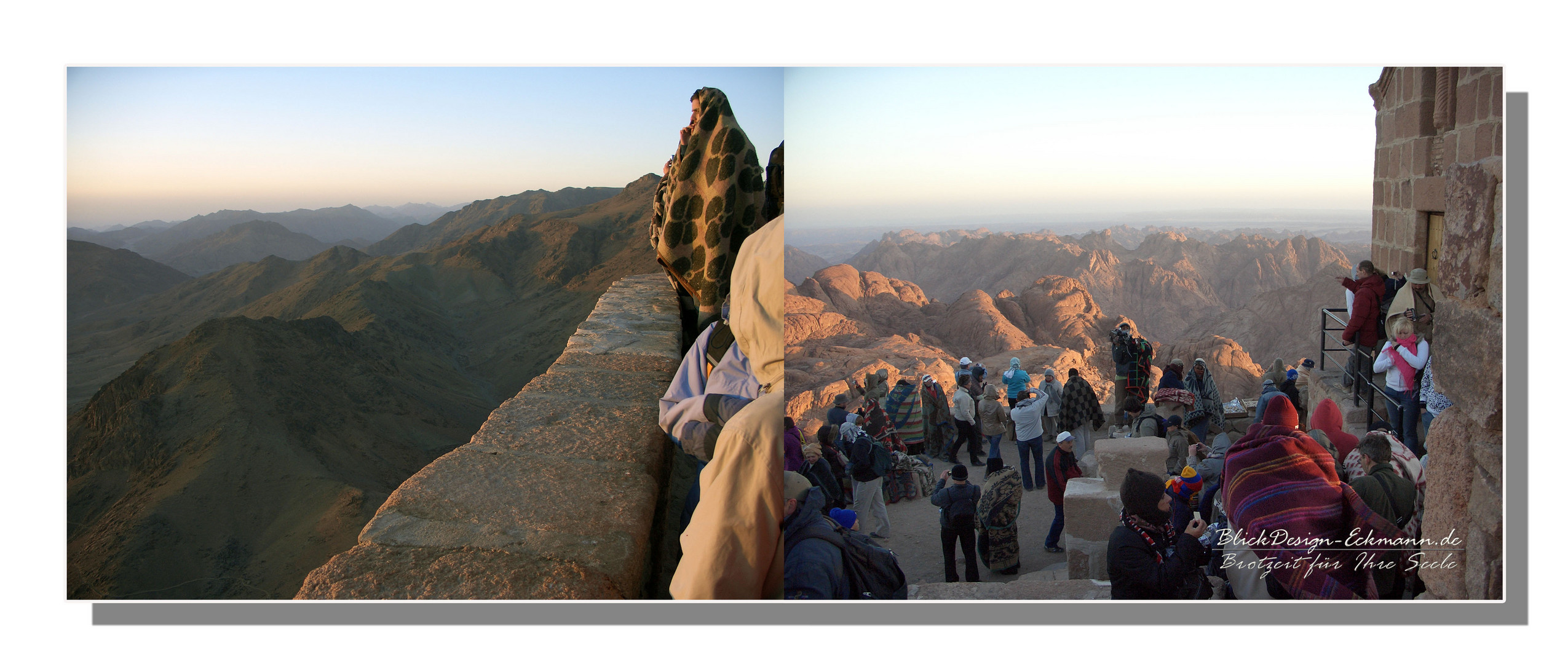 Sinai.  Sonnenaufgang auf dem Moses - Berg.