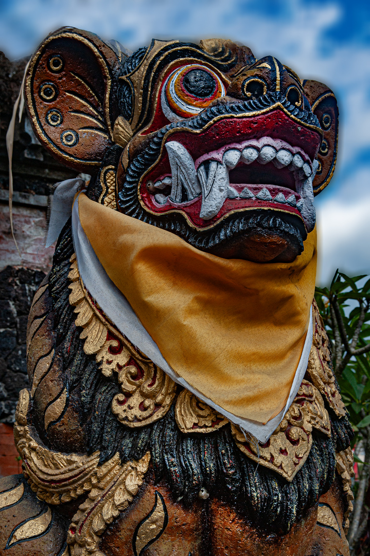 Singa demon a temple guard