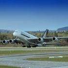 Singapore Airlines Airbus A380-841 - Take-Off ZRH