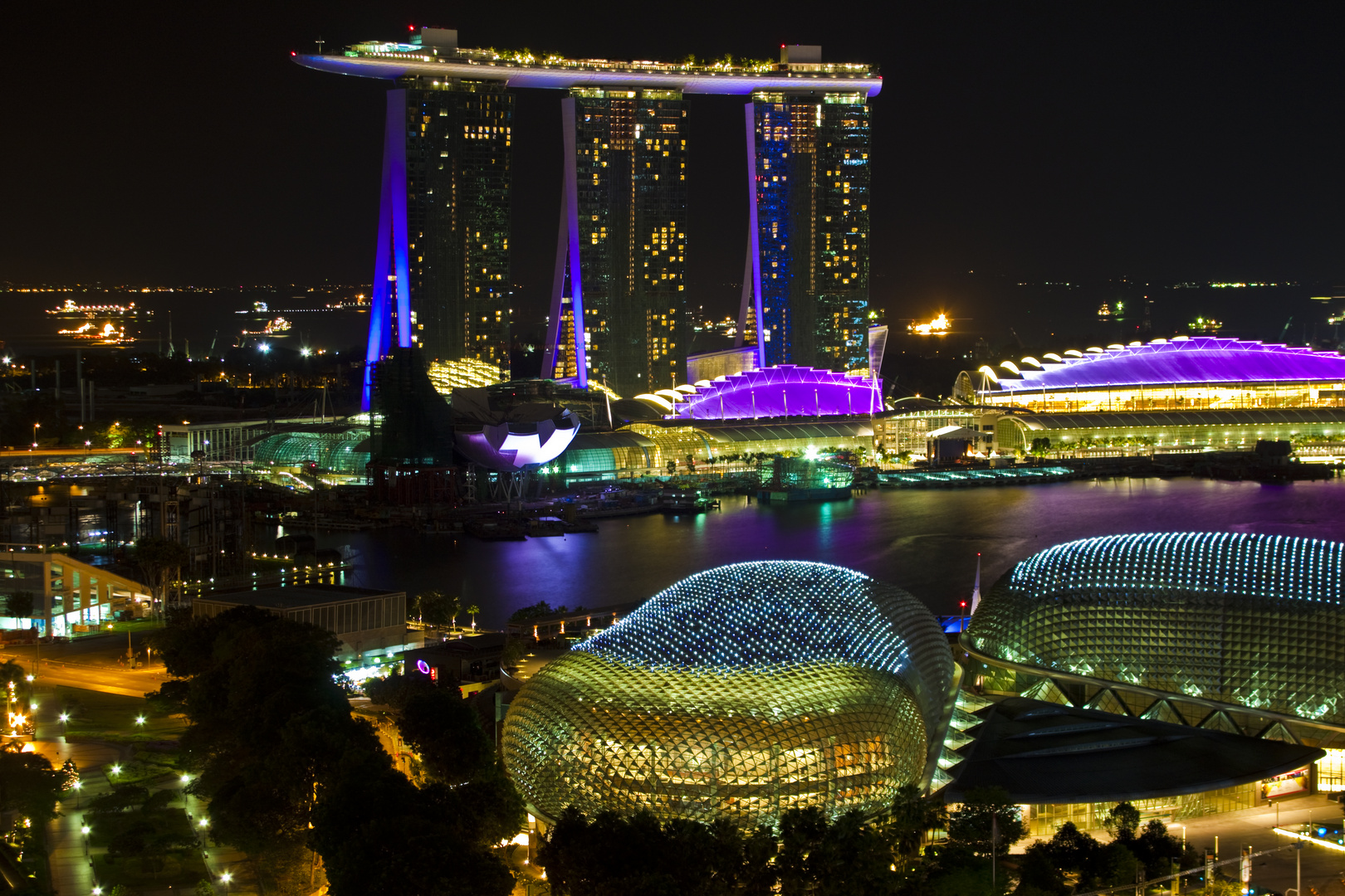 Singapore bei Nacht!