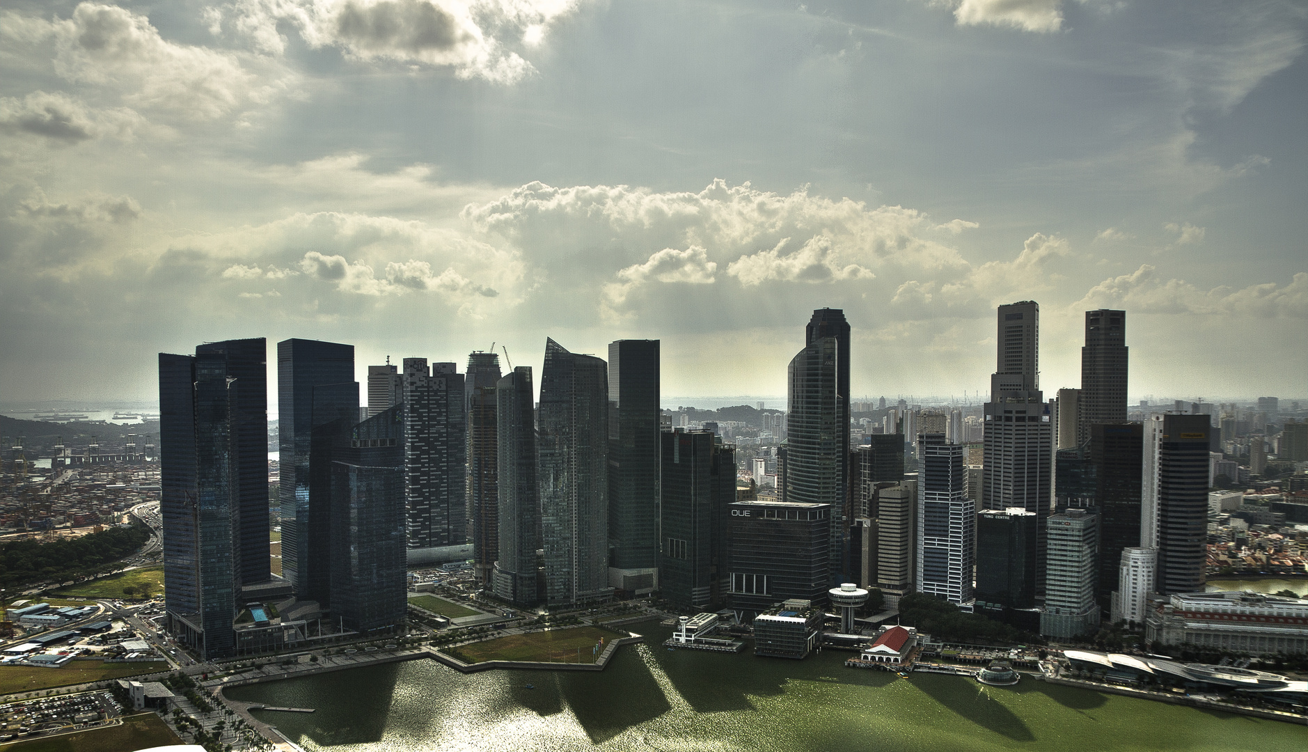 Singapore CBD from Marina Bay Sand