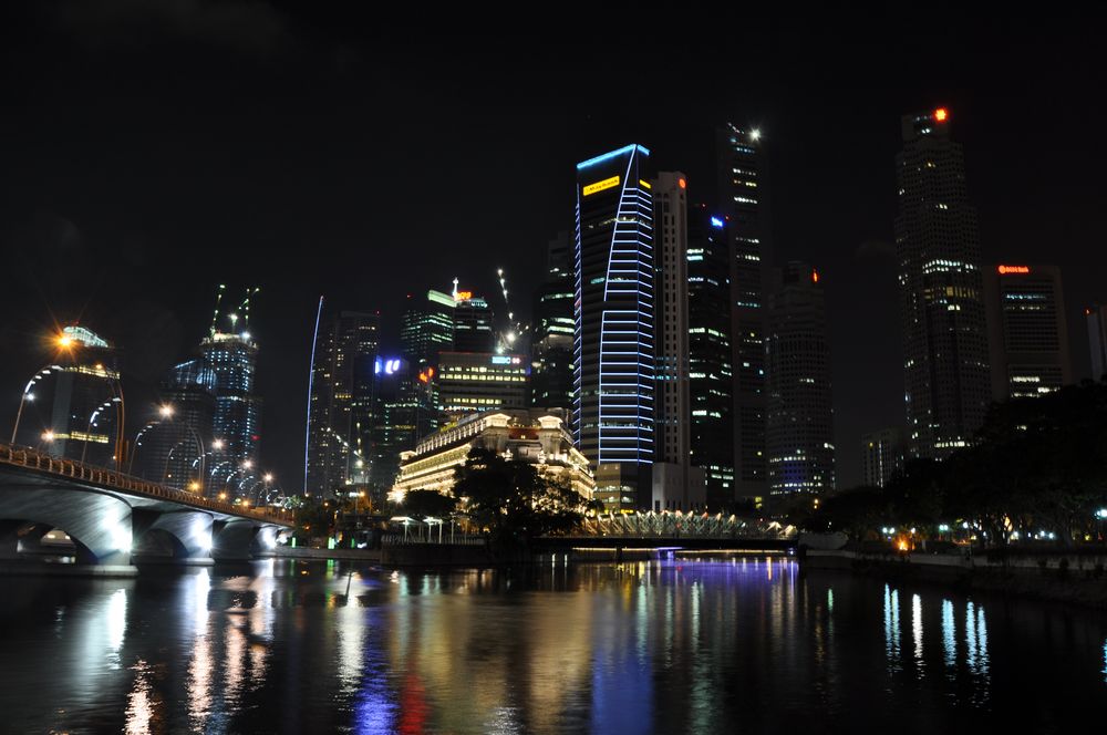 Singapore Esplanade night view