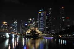 Singapore Esplanade night view