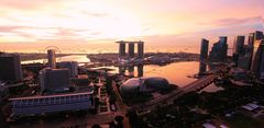 Singapore Marina Bay at sunrise