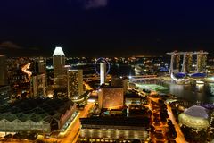 Singapore Marina Bay (Nacht)