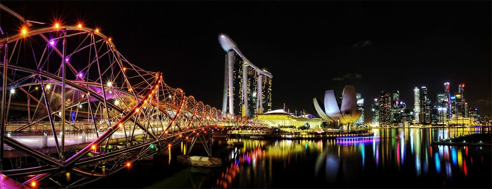 Singapore Marina Bay @ night 4