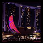 Singapore Night Impressions VI, Art Science Museum & Marina Bay Sands Hotel, Singapore / SG