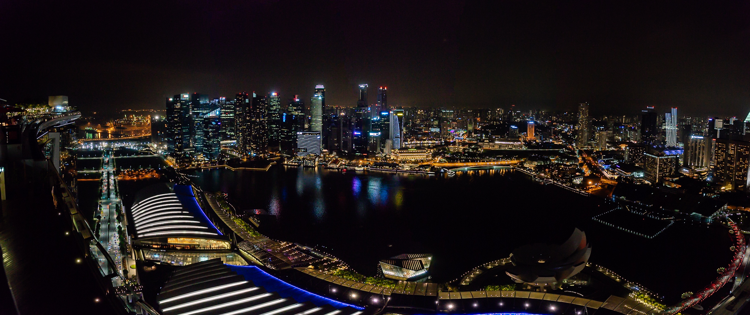 Singapore Night Panorama