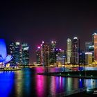 Singapore Panorama bei Nacht