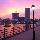 Singapore River at sunset