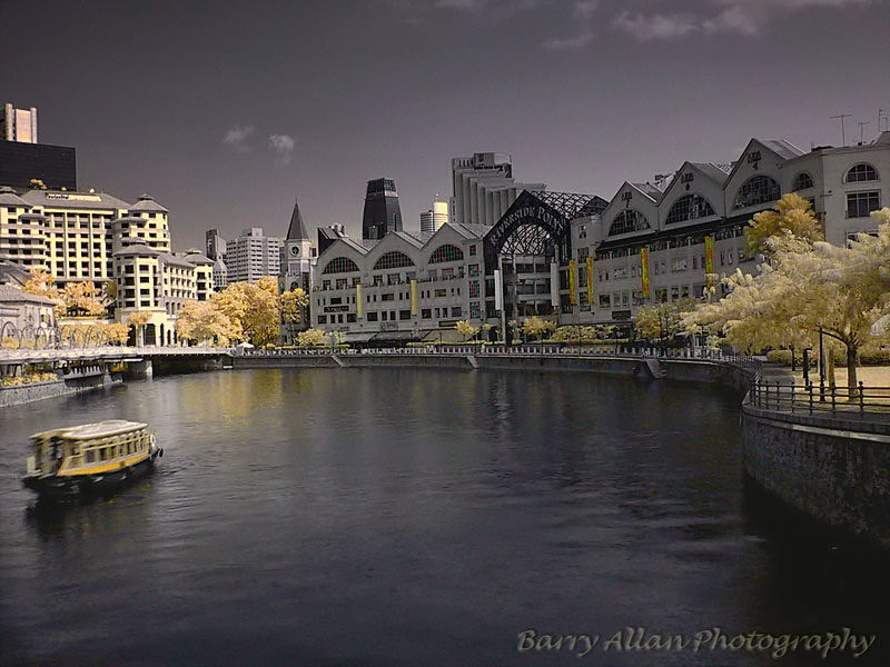 Singapore River in IR view