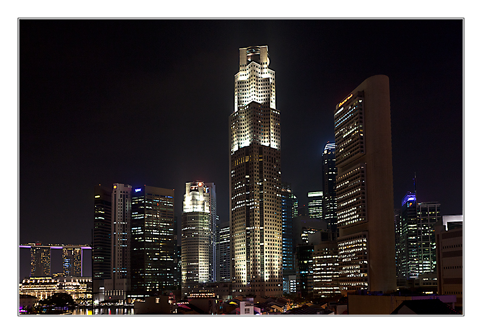 Singapore Skyline am Singapore River