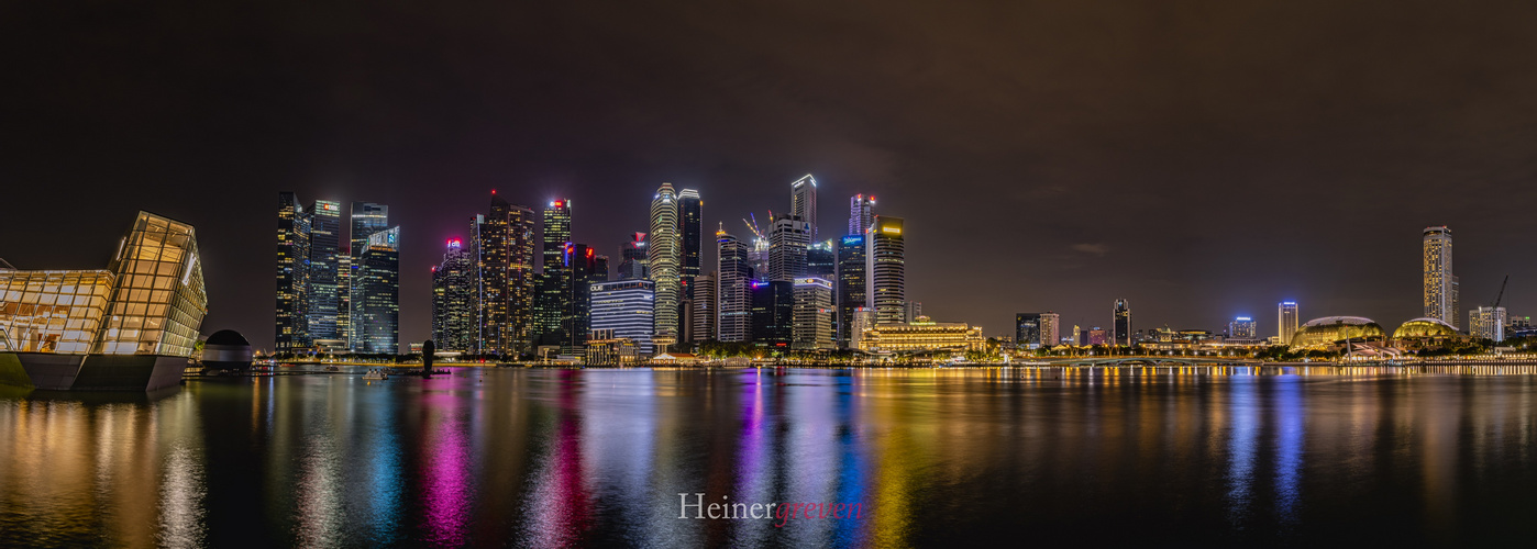 Singapore Skyline at Night