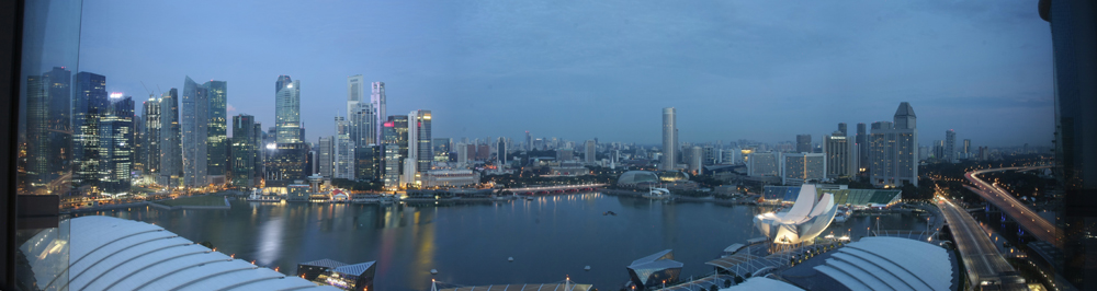 Singapore Skyline at night