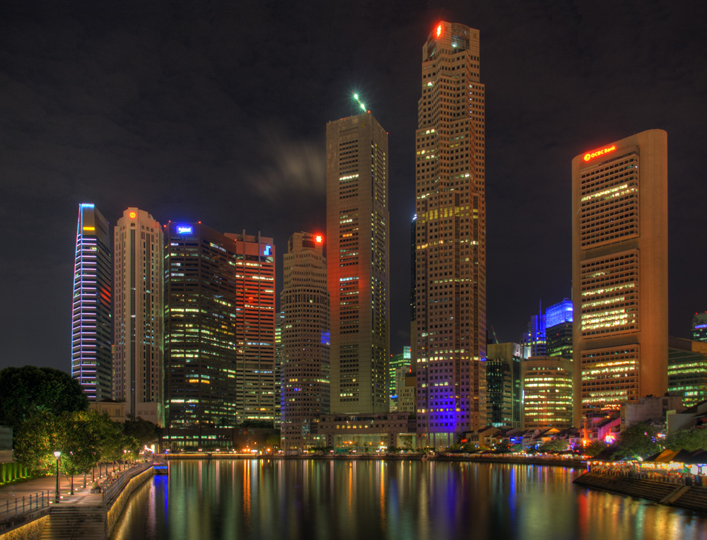 Singapore Skyline by Night II