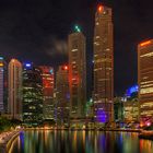 Singapore Skyline by Night II