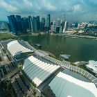 Singapur 2016 : Marina Bay Sands, von oben