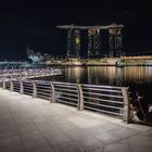 Singapur Bay bei Nacht