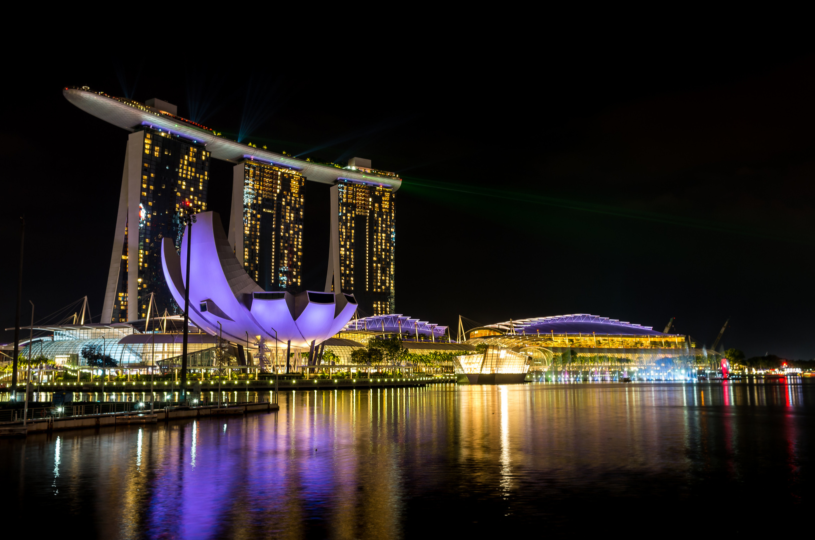 Singapur bay Sands und Oper in Singapur