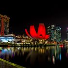 Singapur Bay und Helix bridge