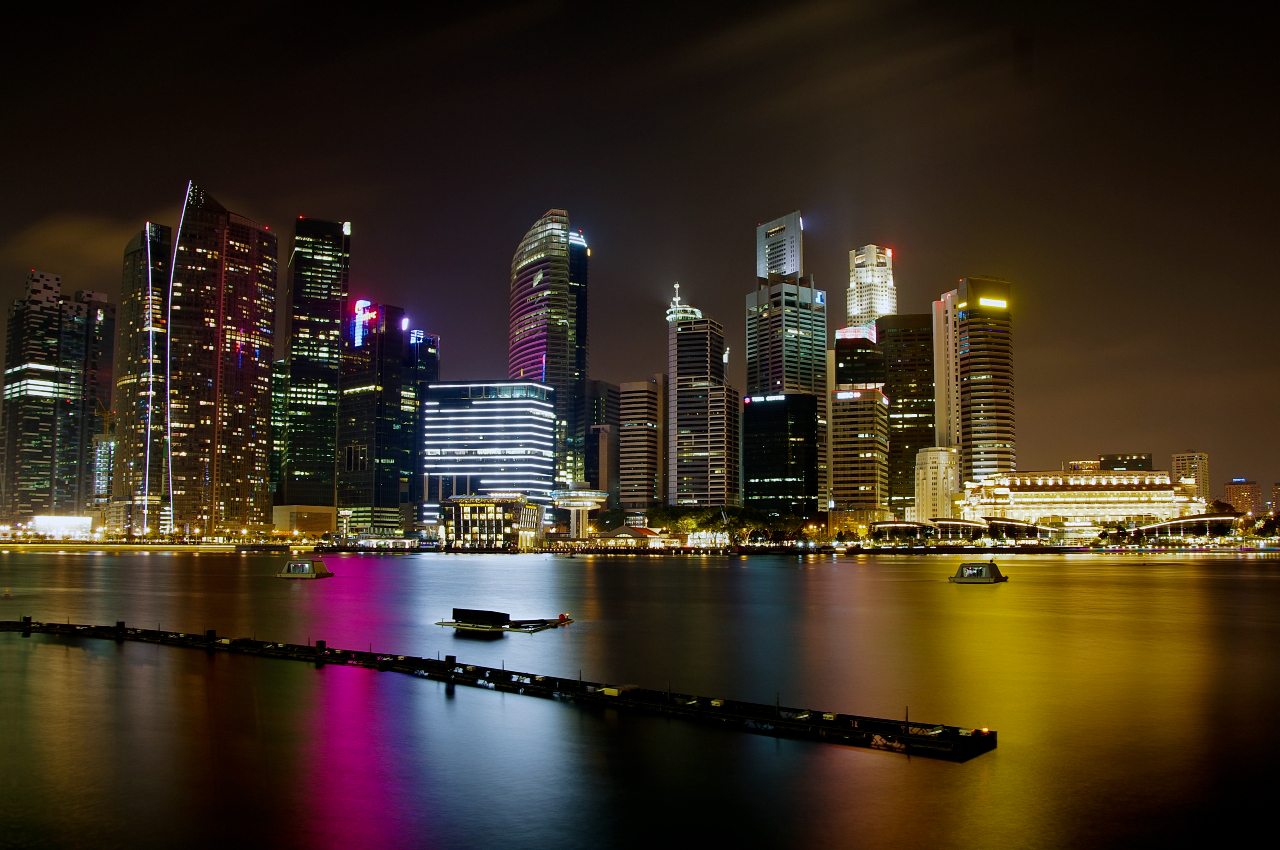 Singapur bei Nacht