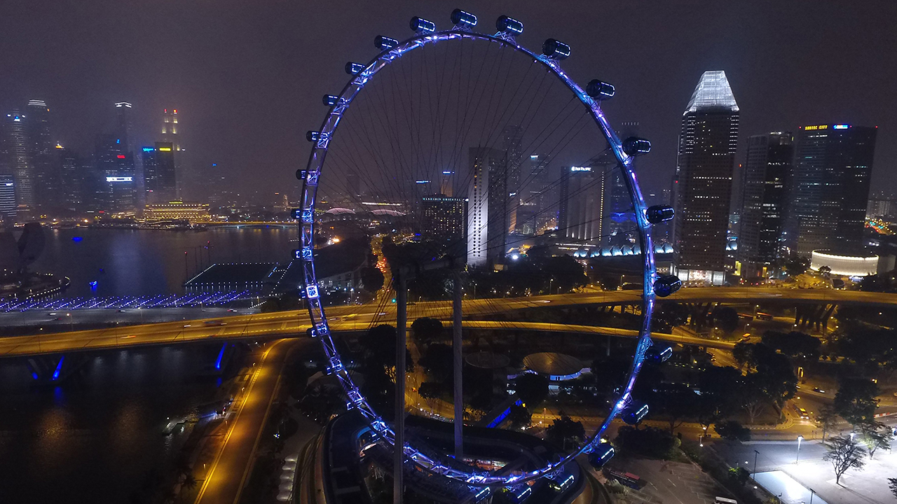 Singapur bei Nacht