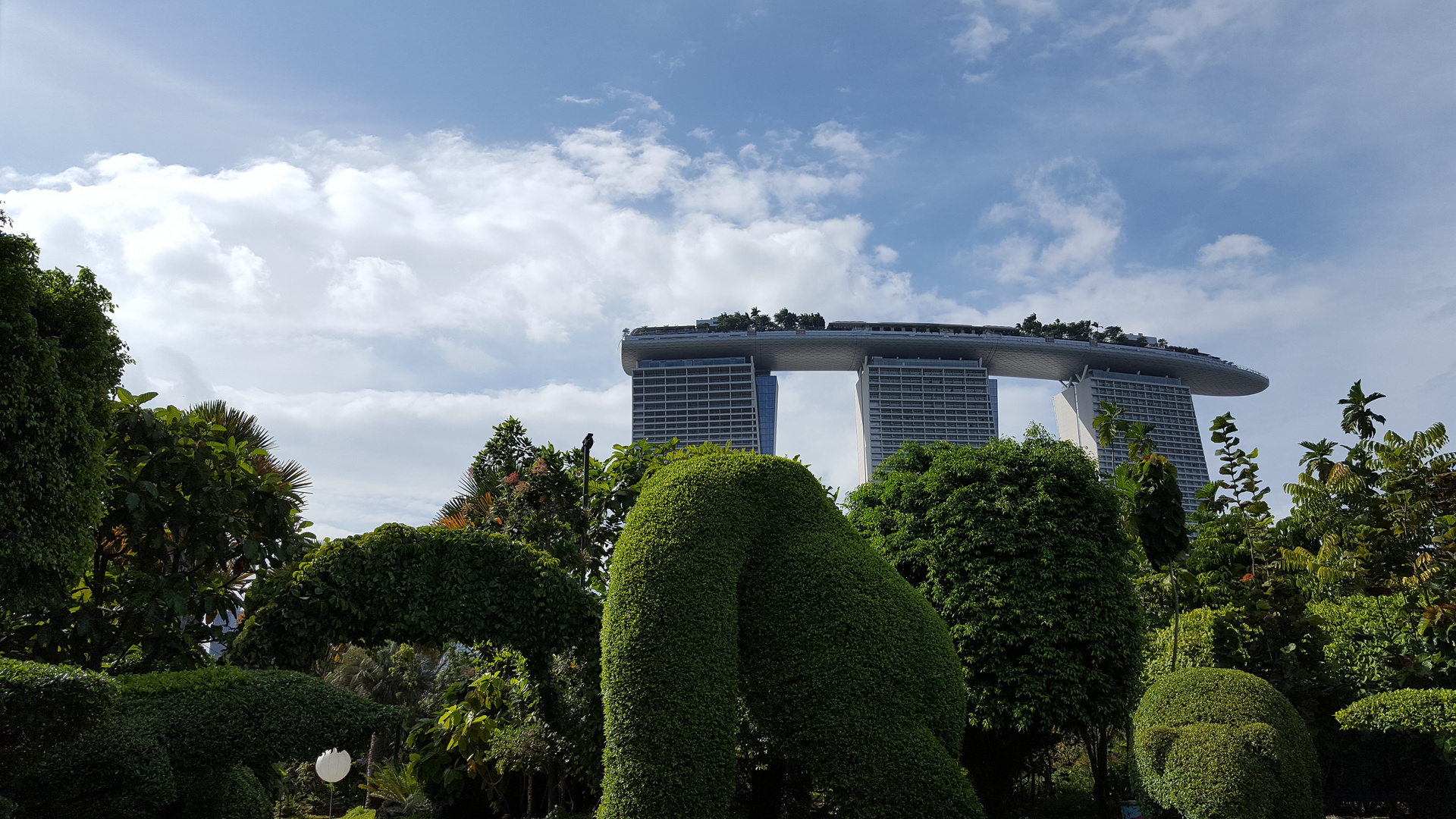 Singapur, Blick auf Marina Bay Sands