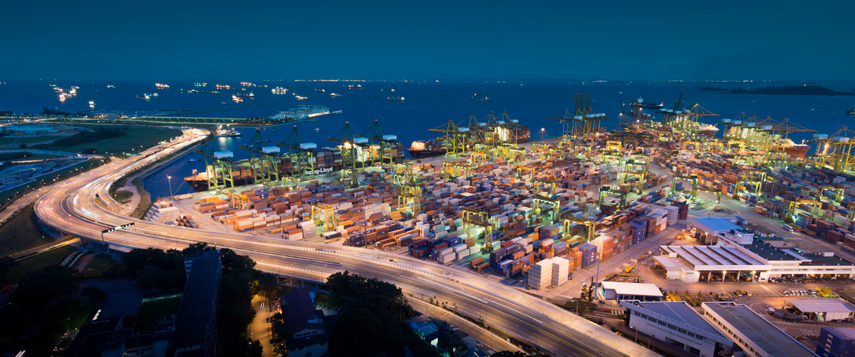 Singapur Hafen