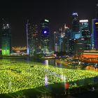 Singapur Hafen wenige Minuten vor Neujahr