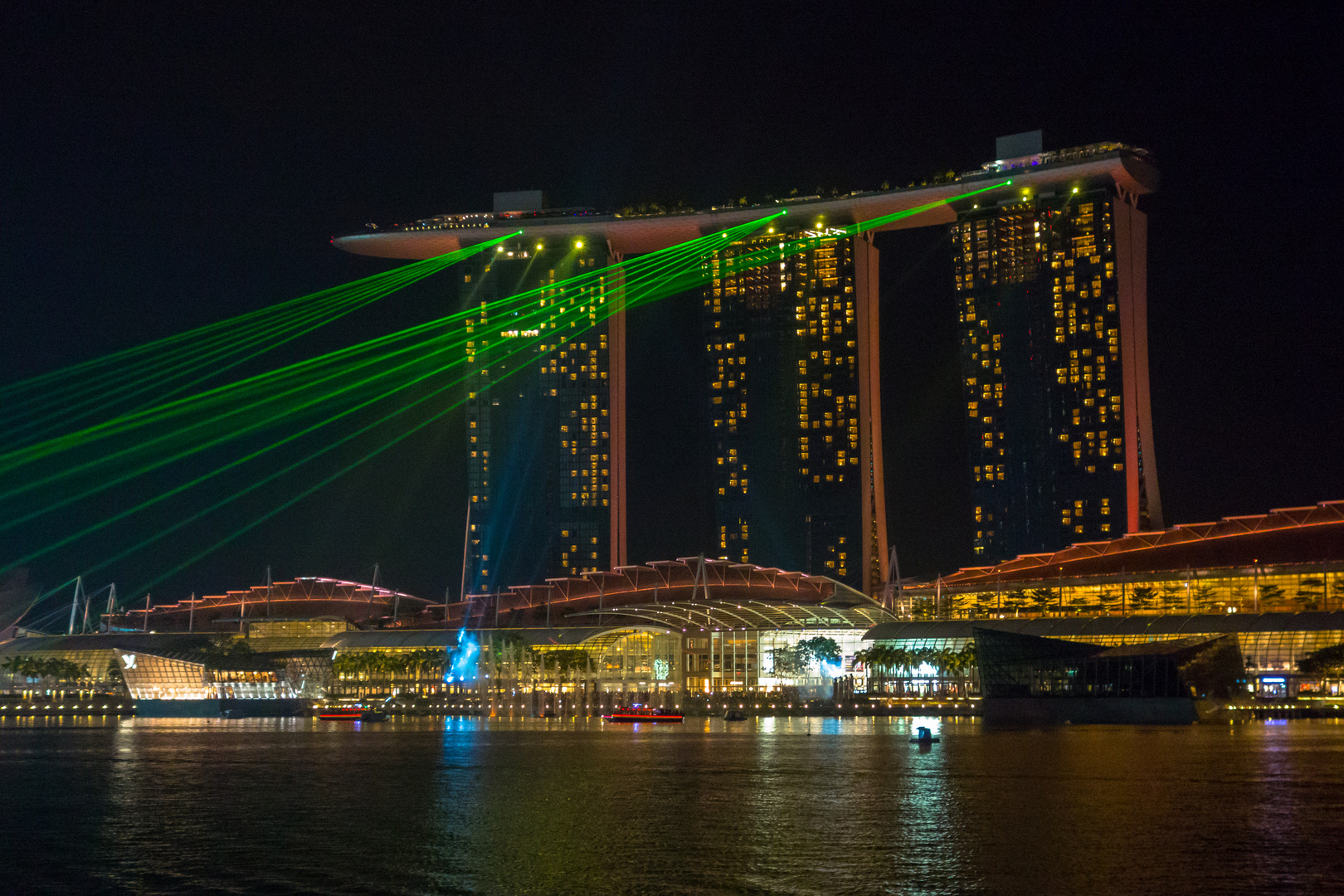 Singapur: Marina Bay Sands, Lasershow